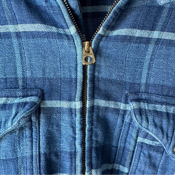 Polo by Ralph Lauren // Indigo Talon Zip Men’s Flannel Cotton Jacket Size L - Picture 6 of 13